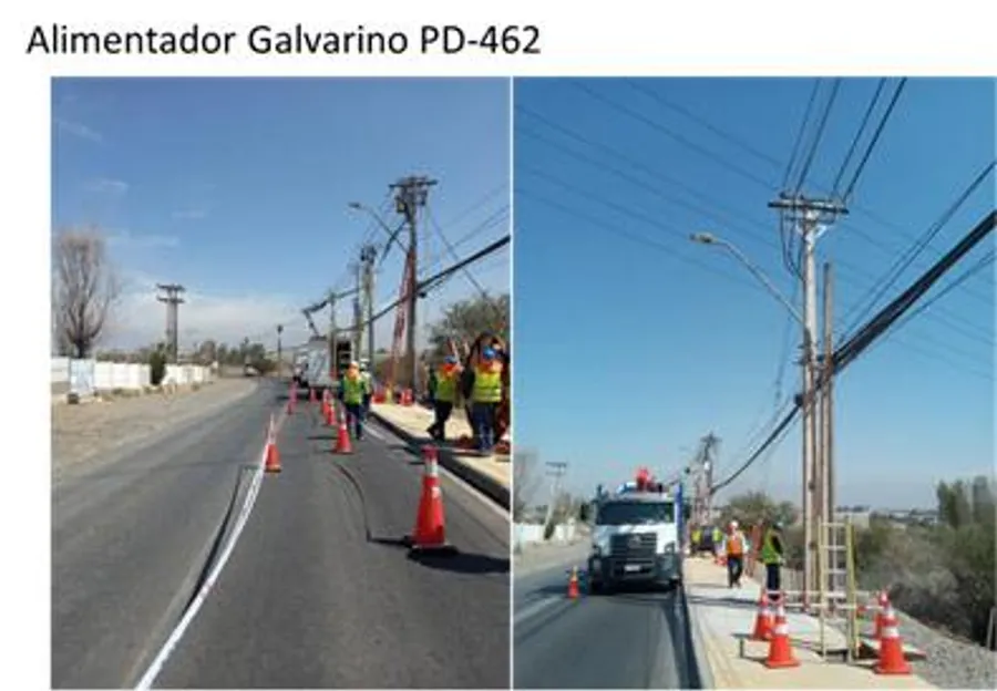 Instalación alimentador Galvarino en Quilicura